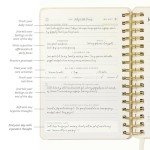 LIFTINSPIRE CO. FINDING BALANCE Mental Health Journal – 6-Month Daily Journal with Prompts for Mindfulness, Self-Care & Healing – Anxiety & Depression Relief – Beige Spiral