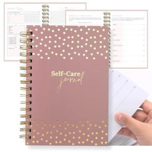 Daily Self Care Journal for Women - A5, Wellness Journal with Prompts - Goal Journal for Happiness,Mindfulness,Productivity & Personal Development - Reduce Stress & Improve Mental Health - Pink