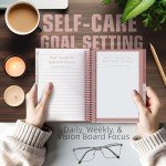 Planners with Purpose Self Care Journal – Guided Daily Reflection Notebook to Support Mental & Physical Health Habits – Self Love Manifestation & Affirmations Planner - Personal Growth Goals Happiness