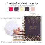Daily Self Care Journal for Women - A5, Wellness Journal with Prompts - Goal Journal for Happiness,Mindfulness,Productivity & Personal Development - Reduce Stress & Improve Mental Health - Pink