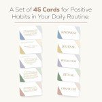 LSW London Mind Cards | 45 Cards for Daily Rituals, Gratitude & Journaling | Simple Steps to Positive Habits, Self Care for Busy Lives & Careers | For Women & Men