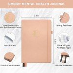 SIMSIMY Mental Health Journal, 91-Day Self Care Journal for Women Men, Guided Anxiety & Stress Relief Journal with Mood Tracker, Cognitive Behavioral Therapy Journaling with Mental Health Coloring Pages & Dream Log