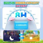 IINE Cute Switch Wireless Gamepad, Bluetooth Cartoon Kitten Nintendo Switch Controllers with Turbo/Double Vibration Function, for Girls, Kawaii, 10 Hours Playtime