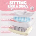 MEENICE Pink Gaming Chair Cute with Cat Ears Paw Lumbar and Cushion,Ergonomic Computer Chair with Footrest,Reclining PC Game Chair for Girl Computer Chair 300lbs for Adult