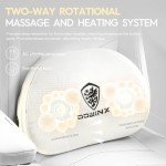 Dowinx Heated Massage Gaming Chair for Adults - Ergonomic Reclining Computer Chair with Sofa-Grade Pocket Spring Cushion & Adjustable Footrest, Heavy Duty Gaming Chair with Lumbar Support (White)