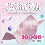 Dowinx Gaming Chair with Removable Cute Bunny Ears, Desk Game Chair Adiustable Height Cloth for Girl, Ergonomic Computer Chair for Adult, Teen, Executive Design for Home and Office, Pink