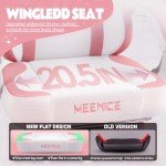 MEENICE Pink Gaming Chair Cute with Cat Ears Paw Lumbar and Cushion,Ergonomic Computer Chair with Footrest,Reclining PC Game Chair for Girl Computer Chair 300lbs for Adult