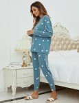 Blooming Jelly Womens Cute Pajama Sets Winter Pajamas Pj Set Fall Loungewear Pjs Lounge Pajamas 2025 (XX-Large, Blue)