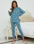 Blooming Jelly Womens Cute Pajama Sets Winter Pajamas Pj Set Fall Loungewear Pjs Lounge Pajamas 2025 (XX-Large, Blue)