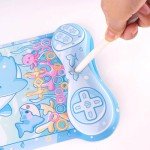 BelugaDesign Shark Mousepad | Cute Kawaii Anime Pastel Blue Mouse Pad | Ocean Underwater Nonslip Mat for Gaming Computer Laptop Keyboard Desk Accessory | Padded Squishy Wrist Rest for Easy Typing