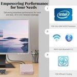 NIMO Mini PC Desktop, 16GB RAM 1TB SSD 12th Gen N100(Beat i3 1115G4) Mini Desktop Computers with USB3.2 BT5.2 WiFi 6, 4K Three-Monitor Display Micro Computer for Business Home Office Win 11