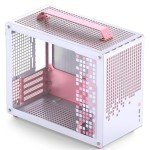 JONSBO/JONSPLUS Z20 Pink/White Micro-ATX Mini Tower Pc Case,with Detachable Carrying Handle, Mini Size, High-Performance Hardware Compatible, Support 240AIO, H160mm Cooler