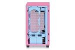 Thermaltake Tower 200 Mini-ITX Computer Case; 2x140mm Pre-Installed CT140 Fans; Supports GPU Length Up to 380mm; CA-1X9-00SAWN-00; Bubble Pink; 3 Year Warranty