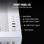 CORSAIR 3500X ARGB Mid-Tower ATX PC Case – Panoramic Tempered Glass – Reverse Connection Motherboard Compatible – 3X CORSAIR RS120 ARGB Fans Included – White