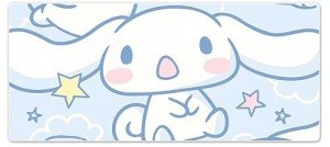 SMAIGE XXL Extended Gaming Mouse Pad - Large Cute Kawaii Anime Cartoon Design for Girls and Women, Stitched Edges Mousepad | 31.5"x11.8"x0.08" Dimensions