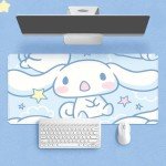 SMAIGE XXL Extended Gaming Mouse Pad - Large Cute Kawaii Anime Cartoon Design for Girls and Women, Stitched Edges Mousepad | 31.5"x11.8"x0.08" Dimensions