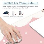 Pink Gaming Mouse Pad Cat Large Mouse Pad Office Desk Accessories XL Funny Desk Mat 31.5x11.8x0.12 inch Cute Desk Pad Kawaii Keyboard Pad (Cute cat -6)