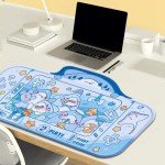 PERFECTSIGHT Cute Shark Party Desk Mat Kawaii Desk Pad, Switch Large Gaming Mouse Pad, Funny Crane Machine Deskmat Mousepad, Anime Blotter Protector Laptop Keyboard Pad for Women Kids Girls Boys