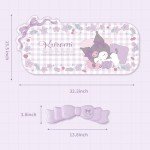 Kuitmor Kawaii Anime Mouse Pad Wrist Rest Support Set - Non-Slip Desk Mat and Memory Foam Bowknot Wrist Rest for Keyboard and Mouse,Perfect for Gaming or Home Office Work - KLM Flower Dream