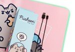 Erik Official Pusheen XXL RGB Gaming Mouse Mat | LED Mouse Mat | 900x400x4 mm Non-Slip Rubber Base Mouse Pad RGB, RGB Gaming Mouse Pad, Keyboard Mouse Mat | Pusheen Gifts | Kawaii Gaming