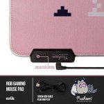 Erik Official Pusheen XXL RGB Gaming Mouse Mat | LED Mouse Mat | 900x400x4 mm Non-Slip Rubber Base Mouse Pad RGB, RGB Gaming Mouse Pad, Keyboard Mouse Mat | Pusheen Gifts | Kawaii Gaming