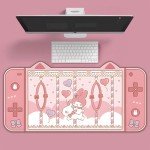 Kawaii Desk Pad Anime Mouse Pad XLarge Size, Kawaii Desk Cccessories Gaming Mousepad Kawaii Room Decor for Girls