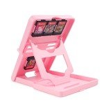 TIKOdirect Switch Stand for Nintendo Switch, Steam Deck, Switch OLED, Switch Lite, Cute Kawaii Adjustable Holder, Portable Foldable Non-Slip Bracket, Pink