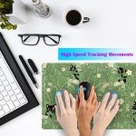 Cute Green Leaves Pink Flowers Mouse Pad Desk Pad Kawaii Anime Cat Desktop Protector Decor Desk Mat, XL Large Gaming Mousepad for Girl Women Laptop Computer Keyboard and Mouse Mat 31.5x11.8 in