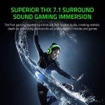 Razer Kraken Tournament Edition THX 7.1 Surround Sound Gaming Headset: Retractable Noise Cancelling Mic - USB DAC - for PC, PS4, PS5 Nintendo Switch, Xbox One, Xbox Series X, & S, Mobile – Green