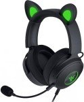 Razer Kraken Kitty Edition V2 Pro - Wired RGB Gaming Headset with Interchangeable Ears (Interchangeable Ears, Streaming Responsive Lighting, 50 mm Titanium Speakers) Black
