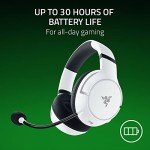 Razer Kaira HyperSpeed Wireless Gaming Headset for Xbox Series X|S, Xbox One, PC: TriForce 50mm Drivers - HyperClear Cardioid Mic - Low Latency Bluetooth - Up to 30 Hour Battery Life - White