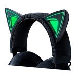 Razer Kraken Kitty RGB USB Gaming Headset: THX 7.1 Spatial Surround Sound - Chroma RGB Lighting - Retractable Active Noise Cancelling Mic - Lightweight Aluminum Frame - for PC - Classic Black