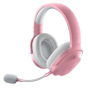 Razer Barracuda X Wireless Gaming & Mobile Headset (PC, PlayStation, Switch, Android, iOS): 2.4GHz Wireless + Bluetooth - Lightweight - 40mm Drivers - Detachable Mic - 50 Hr Battery - Quartz Pink