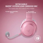 Razer Barracuda X Wireless Gaming & Mobile Headset (PC, PlayStation, Switch, Android, iOS): 2.4GHz Wireless + Bluetooth - Lightweight - 40mm Drivers - Detachable Mic - 50 Hr Battery - Quartz Pink