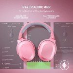 Razer Barracuda X Wireless Gaming & Mobile Headset (PC, PlayStation, Switch, Android, iOS): 2.4GHz Wireless + Bluetooth - Lightweight - 40mm Drivers - Detachable Mic - 50 Hr Battery - Quartz Pink