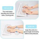 Sushret Cloud Wrist Rest Keyboard, White Cloud Palm Rest with PU Leather Memory Foam Cute Keyboard Rest for Wrist Support and Arm Rest, Desk Cloud Wrist Pad for PC Gaming/Hand Cushion/Computer/Office
