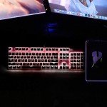Merdia Mechanical Keyboard Gaming Keyboard | Blue Switch, Pink & White Color, White Backlit Keyboard | 104 Keys US Layout | Wired Gaming Keyboard | Hot Swappable Mechanical Keyboard | PC Keyboard