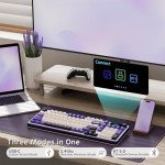 RK ROYAL KLUDGE S98 Mechanical Keyboard w/Smart Display & Knob, Top Mount 96% Wireless Mechanical Keyboard BT/2.4G/USB-C, Hot Swappable, Software Support, Massive Battery, 98 Keys