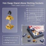 Redragon K686 PRO SE 98 Keys Wireless Gasket RGB Gaming Keyboard, 3-Mode Anime Mechanical Keyboard w/Hot-Swap Socket, Dedicated Knob Control & 5-Layer Noise Dampening, Custom Hi-Fi Linear Switch