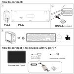 MOFII Wireless Keyboard and Mouse Combo,2.4GHz Retro Full-Size Keyboard with Number Pad and Cute Wireless Mouse for Computer PC Desktops Laptop WindowsxP/7/8/10(Milk Tea Colorful-B)