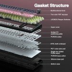 AULA F99 Pro Wireless Mechanical Keyboard with Knob,Tri-Mode BT5.0/USB-C/2.4GHz Hot Swappable Keyboard,Pre-lubed Switches,Gasket Structure,RGB Backlit Computer Gaming Keyboards