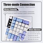 Bangsanth Wireless Keyboard, RGB Gaming Keyboard, Tri-Mode BT5.0/2.4GHz/USB-C, 99-Key Quiet, Anti-ghosting Keys, Compatible with PC, Mac, Gaming Consoles