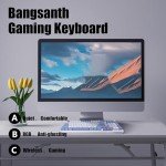 Bangsanth Wireless Keyboard, RGB Gaming Keyboard, Tri-Mode BT5.0/2.4GHz/USB-C, 99-Key Quiet, Anti-ghosting Keys, Compatible with PC, Mac, Gaming Consoles