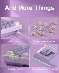 MageGee SKY98 Mechanical Gaming Keyboard, 96% Gasket Hot Swappable Wired Custom Creamy Keyboard with 5-Layer Sound Dampening, RGB Backlit, NKRO for Win/Mac (Violet, Violet Switch)