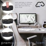 Create-ables Qloud Cloud Wrist Rest Keyboard Wrist Rest for Computer Keyboard Pad, Cloud Keyboard Wrist Rest, Wrist Pad for Keyboard, Memory Foam, Non Slip Base, Comes with Mouse Pad - White