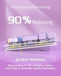 MageGee SKY98 Wireless Gasket Mechanical Gaming Keyboard, 96% Hot Swappable RGB Custom Creamy Keyboard with 5-Layer Sound Padding, BT/2.4G/USB-C, NKRO for Win/Mac (Lavender, Violet Switch)