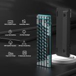 MageGee Portable 60% Mechanical Gaming Keyboard, MK-Box LED Backlit Compact 68 Keys Mini Wired Office Keyboard with Red Switch for Windows Laptop PC Mac - Black/Grey