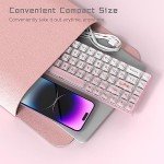 Womier W-K68 60% Keyboard Gaming - Wired Creamy Mechanical Keyboard, Hot-Swappable RGB Custom Mini Key Board with Arrow Keys/Software Supported, Prelubrication Linear Switch - Pink