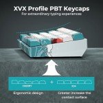 60 Percent Keyboard, XVX M61 Pro 3-Modes Wireless Mechanical Keyboard, Hot-Swappable Custom Gaming Keyboard, RGB Backlit Keyboard for Windows Mac PC Gamers(Coral Sea Theme, Pre-lubed Linear Switch)