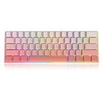 Guffercty kred Cute Gradient PBT Key Caps 135-keys Custom Minimalist Side Printed Double Shot Keycaps with Cherry Profile for 61/68/96/108Mechanical Gaming Keyboard (Blush)